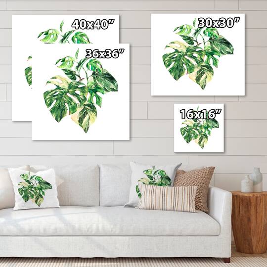 Designart - Tropical Green Leaves In Summer Times I